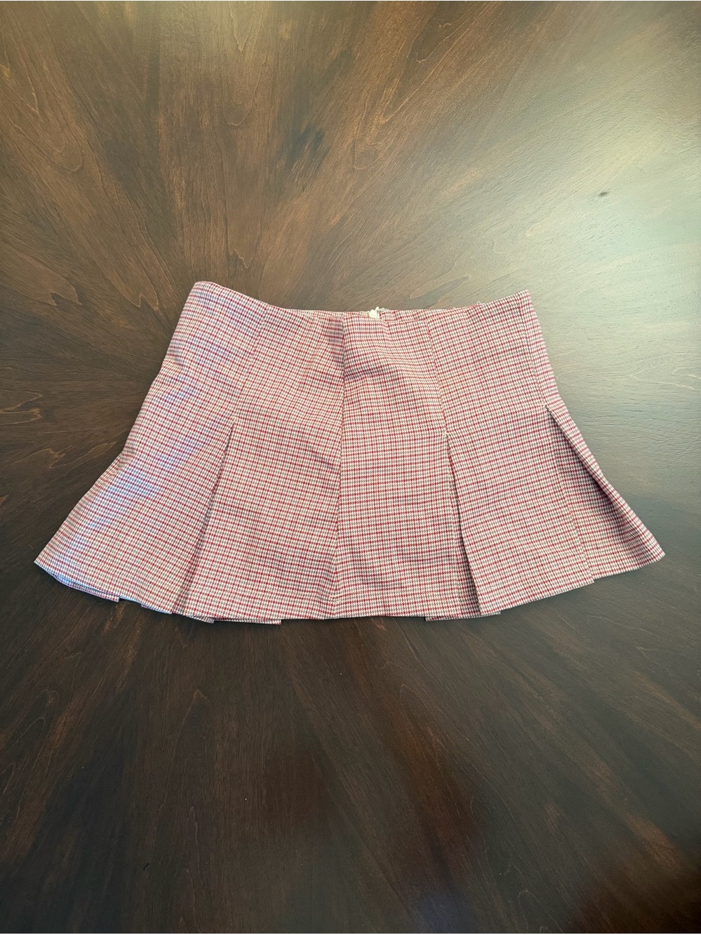Urban Outfitters Pink Plaid Pleated Mini Skirt